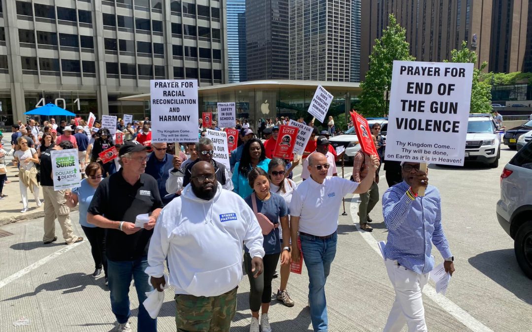 Faith Leaders Unite for Michigan Avenue Prayer Walk in Stand Against Violence