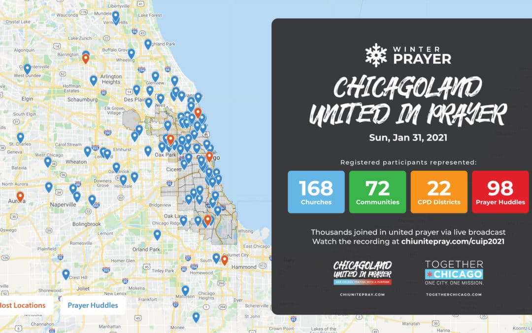 Chicagoland Unites in Virtual Prayer from 7 Locations and 98 Prayer Huddles